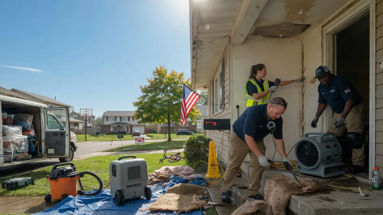 Water Damage Restoration in Mentcle, PA near me